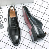 James Oxford Leather Brogue Shoes for Men