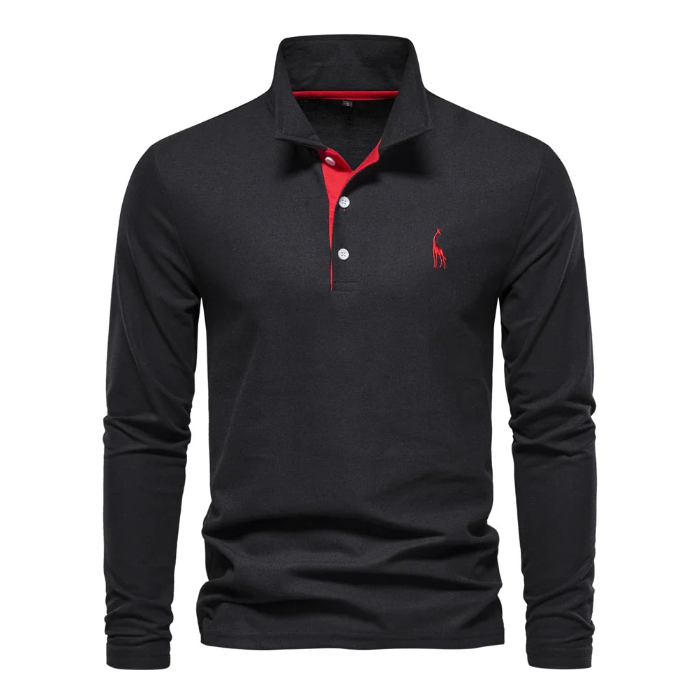 James Oxford Embroidered Polo Shirt for Men