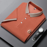 James Oxford Classic Contrast Collar Polo Shirt for Men