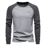 James Oxford Classic Raglan Long Sleeve T-Shirt for Men