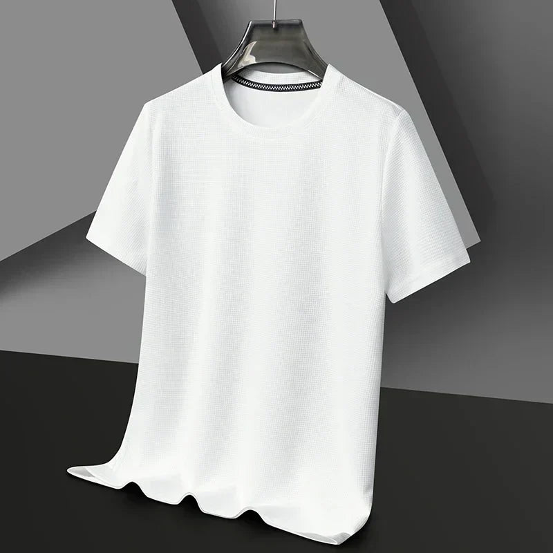 James Oxford Waffle Knit T-Shirt for Men