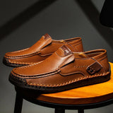 James Oxford Classic Leather Loafers for Men