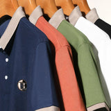 James Oxford Classic Contrast Collar Polo Shirt for Men