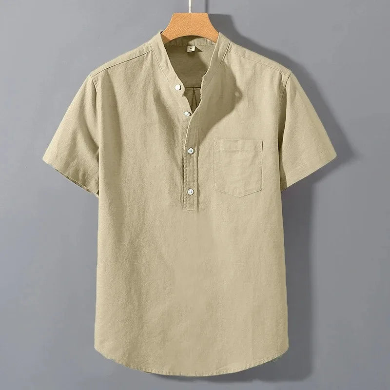 James Oxford Roll Neck T-Shirt for Men