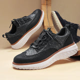 James Oxford Premium Leather Trainers