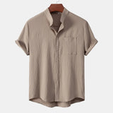 James Oxford Classic Short Sleeve Shirt for Men