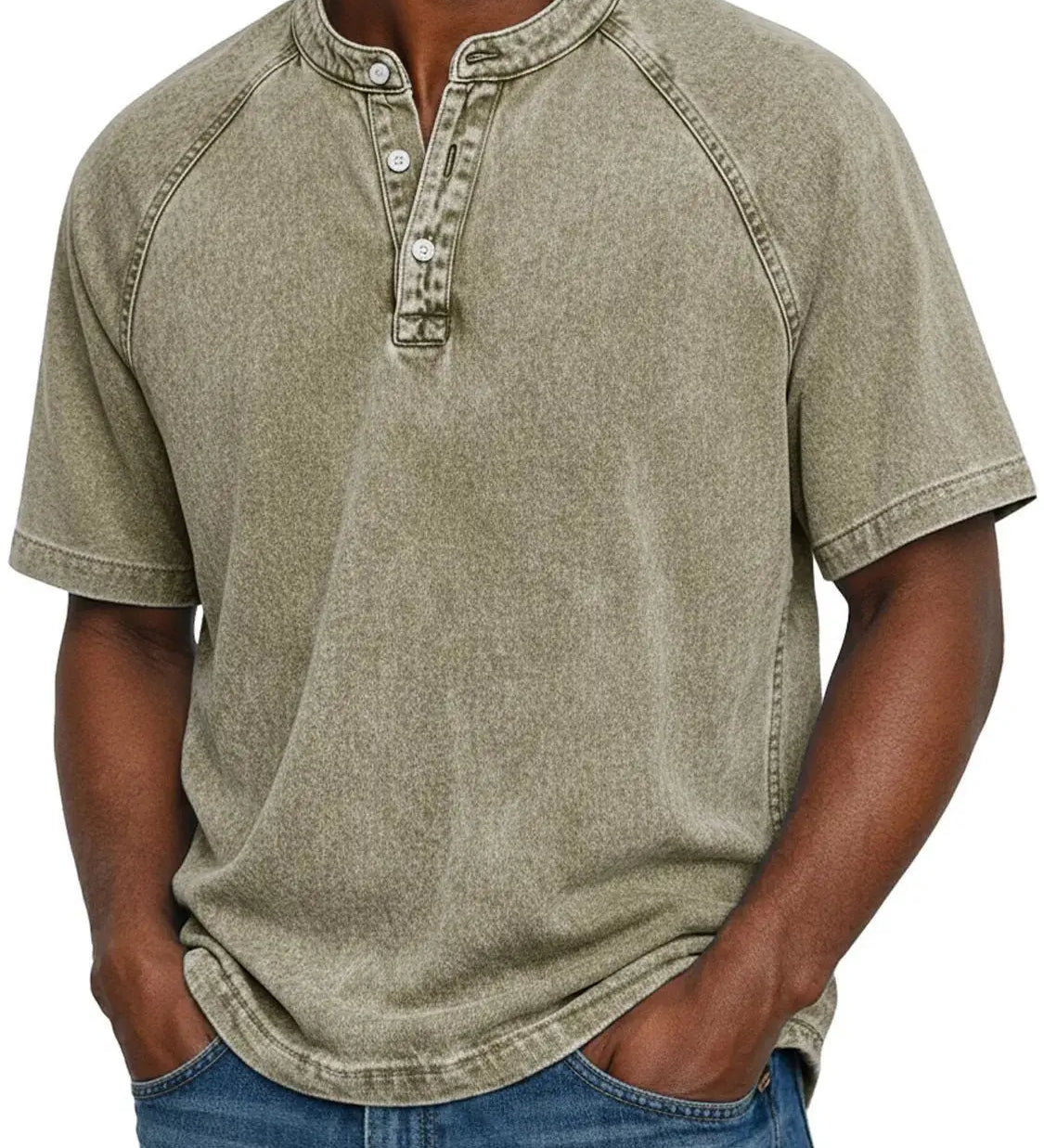 Clarence - Men's Vintage Button Shirt