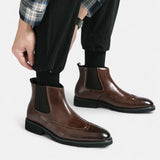 Marcus Elegant Faux Leather Chelsea Boots