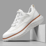 James Oxford Premium Leather Trainers
