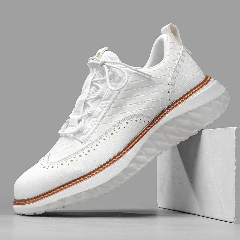 James Oxford Premium Leather Trainers