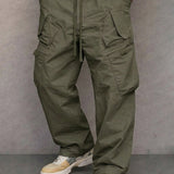James Oxford Straight Fit Cargo Trousers