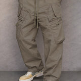 James Oxford Straight Fit Cargo Trousers