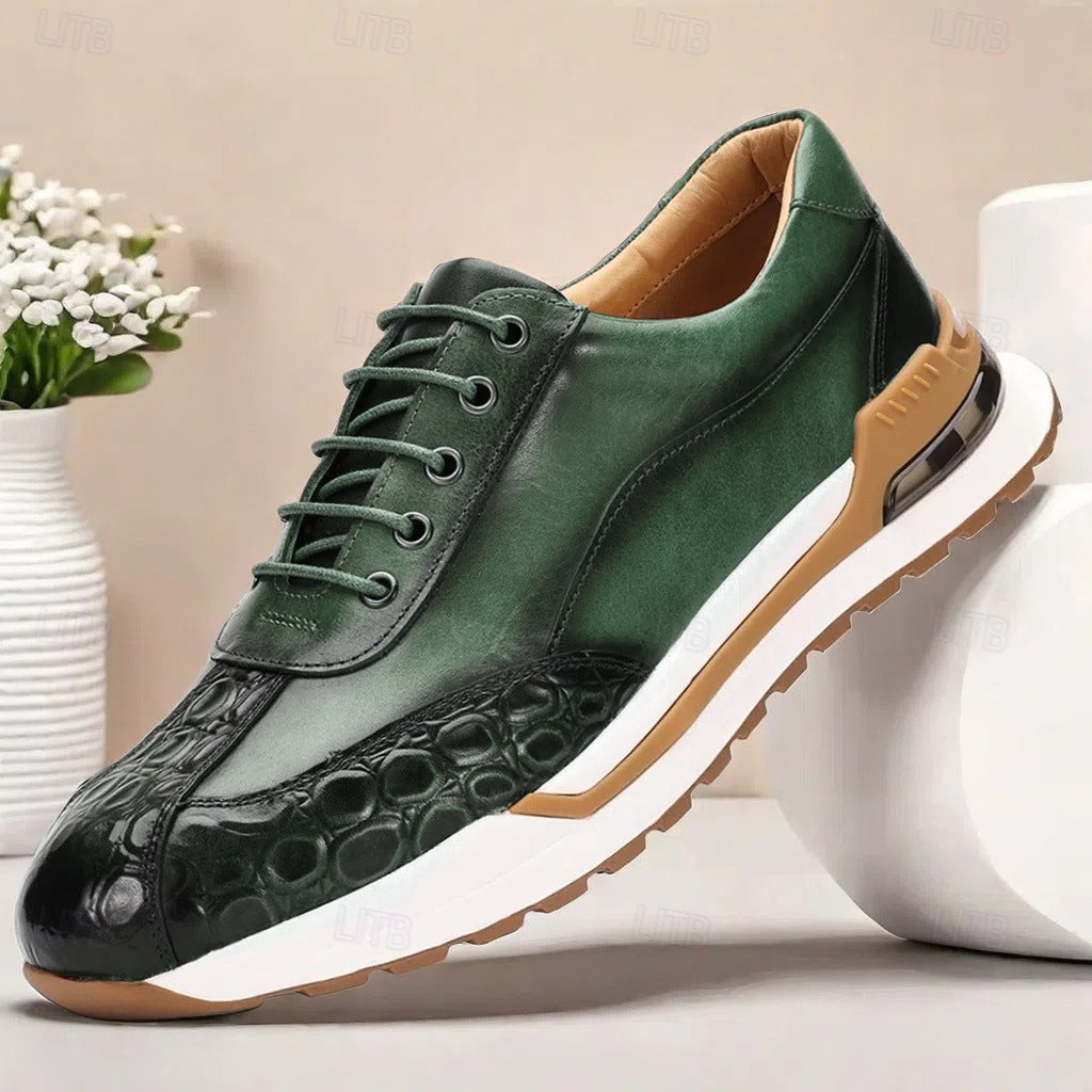 James Oxford Leather Trainers for Men