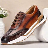 James Oxford Leather Trainers for Men