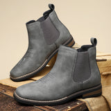 James Oxford Classic Leather Boots for Men