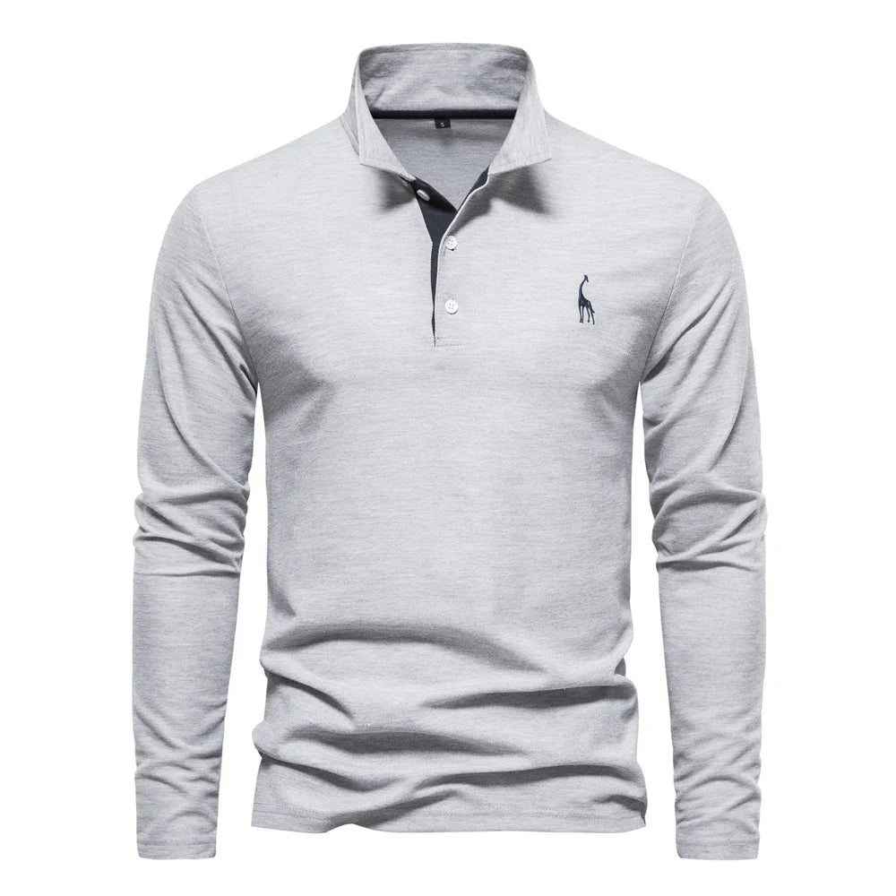 James Oxford Embroidered Polo Shirt for Men