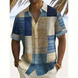 James Oxford Summer Patchwork Shirt for Men