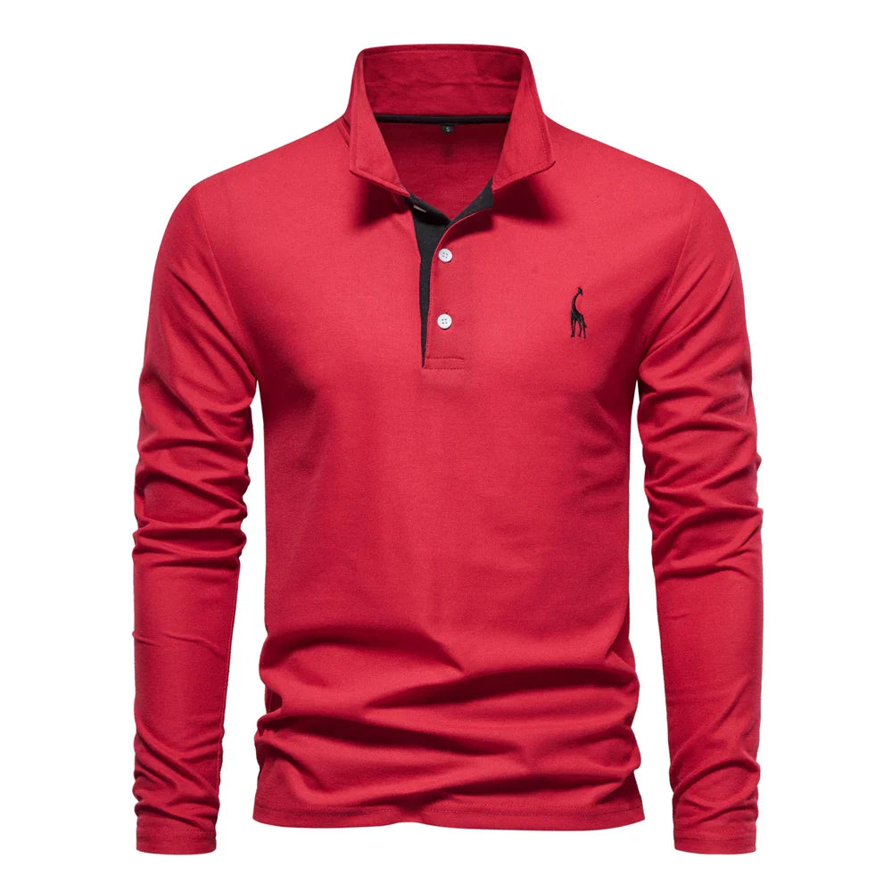 James Oxford Embroidered Polo Shirt for Men