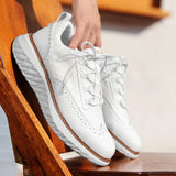 James Oxford Premium Leather Trainers