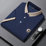 James Oxford Classic Contrast Collar Polo Shirt for Men