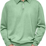 James Oxford Long Sleeve Polo Shirt for Men