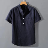 James Oxford Roll Neck T-Shirt for Men