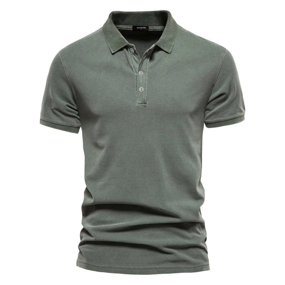 James Oxford Minimalist Polo Shirt for Men