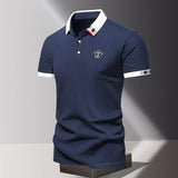 James Oxford Zip Polo Shirt for Men
