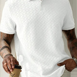 James Oxford Textured Polo Shirt for Men