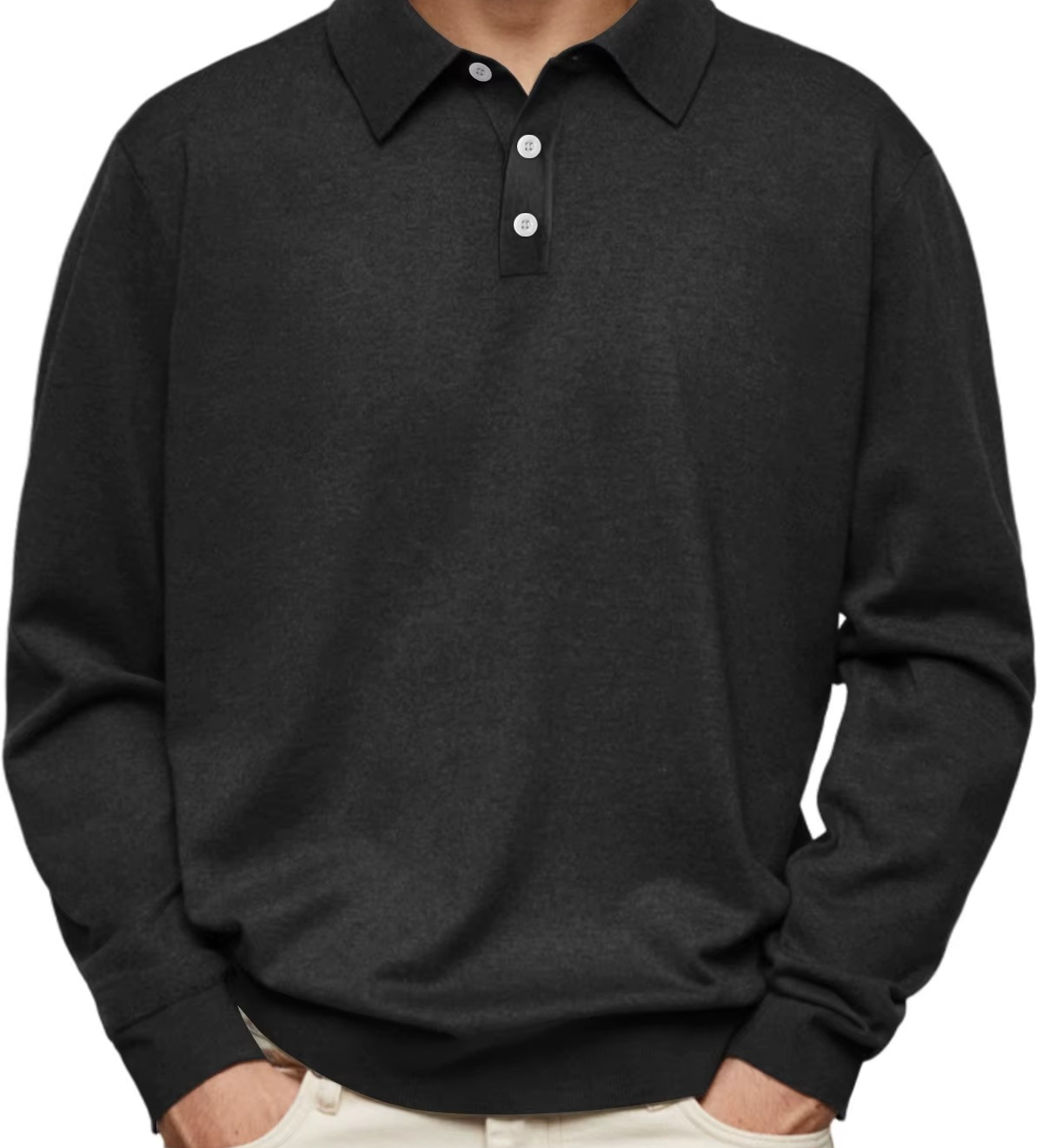 James Oxford Long Sleeve Polo Shirt