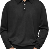 James Oxford Long Sleeve Polo Shirt for Men