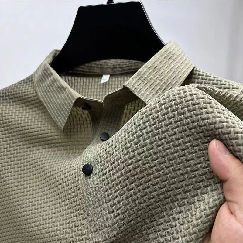 James Oxford Structured Polo Shirt for Men