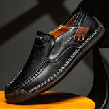 James Oxford Classic Leather Loafers for Men
