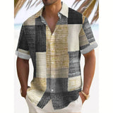 James Oxford Summer Patchwork Shirt for Men