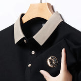 James Oxford Classic Contrast Collar Polo Shirt for Men