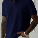 James Oxford Textured Polo Shirt for Men