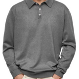 James Oxford Long Sleeve Polo Shirt for Men