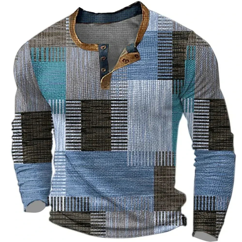 James Oxford Colourful Patchwork Shirt for Men