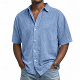 James Oxford Acid Wash Cotton Shirt for Men