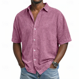 James Oxford Acid Wash Cotton Shirt for Men