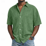 James Oxford Acid Wash Cotton Shirt for Men