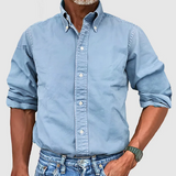 James Oxford Non-Iron Long Sleeve Shirt for Men