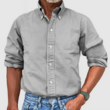 James Oxford Non-Iron Long Sleeve Shirt for Men