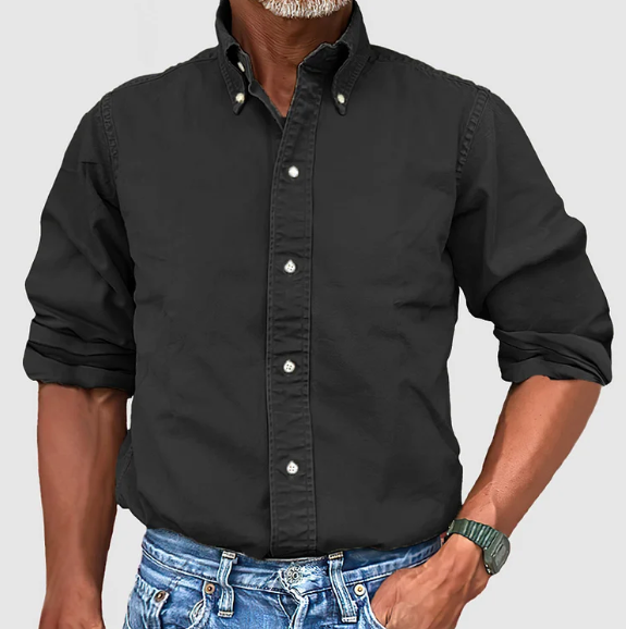 James Oxford Non-Iron Long Sleeve Shirt for Men