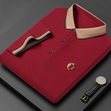 James Oxford Contrast Collar Polo Shirt for Men