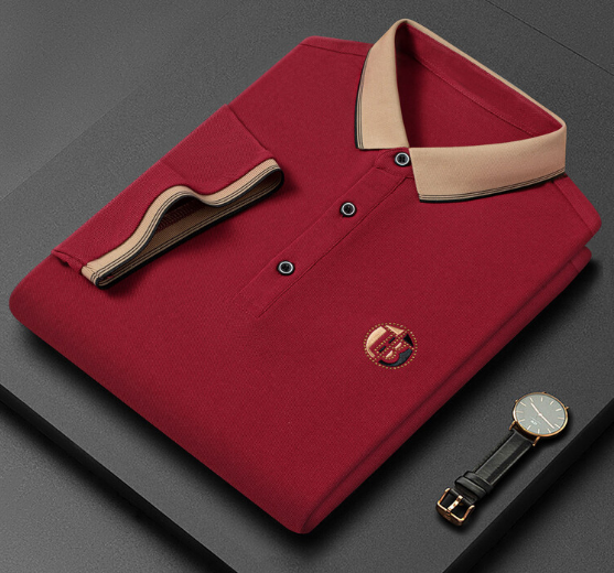 James Oxford Contrast Collar Polo Shirt for Men