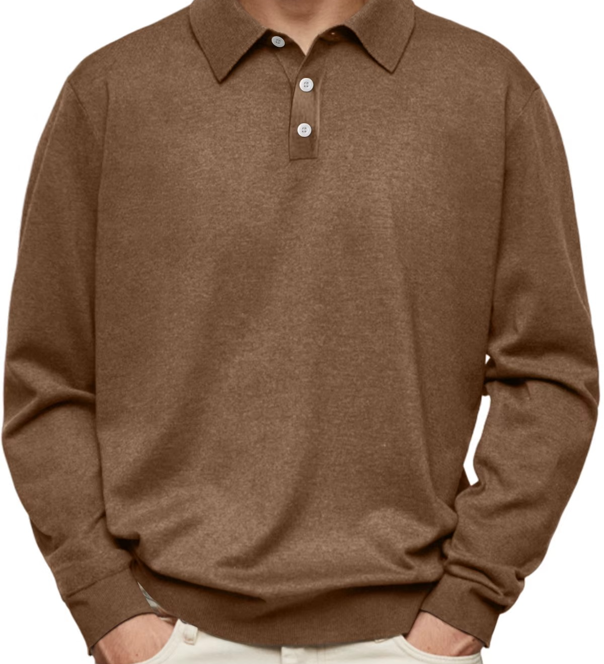 James Oxford Long Sleeve Polo Shirt