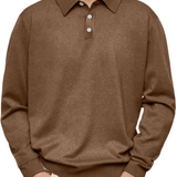 James Oxford Long Sleeve Polo Shirt