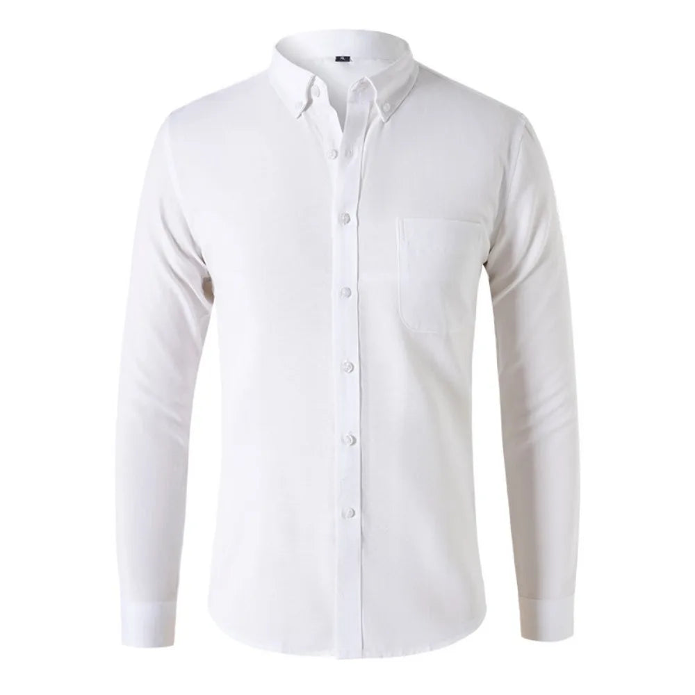 James Oxford Slim Fit Long Sleeve Shirt for Men