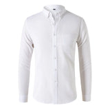 James Oxford Slim Fit Long Sleeve Shirt for Men